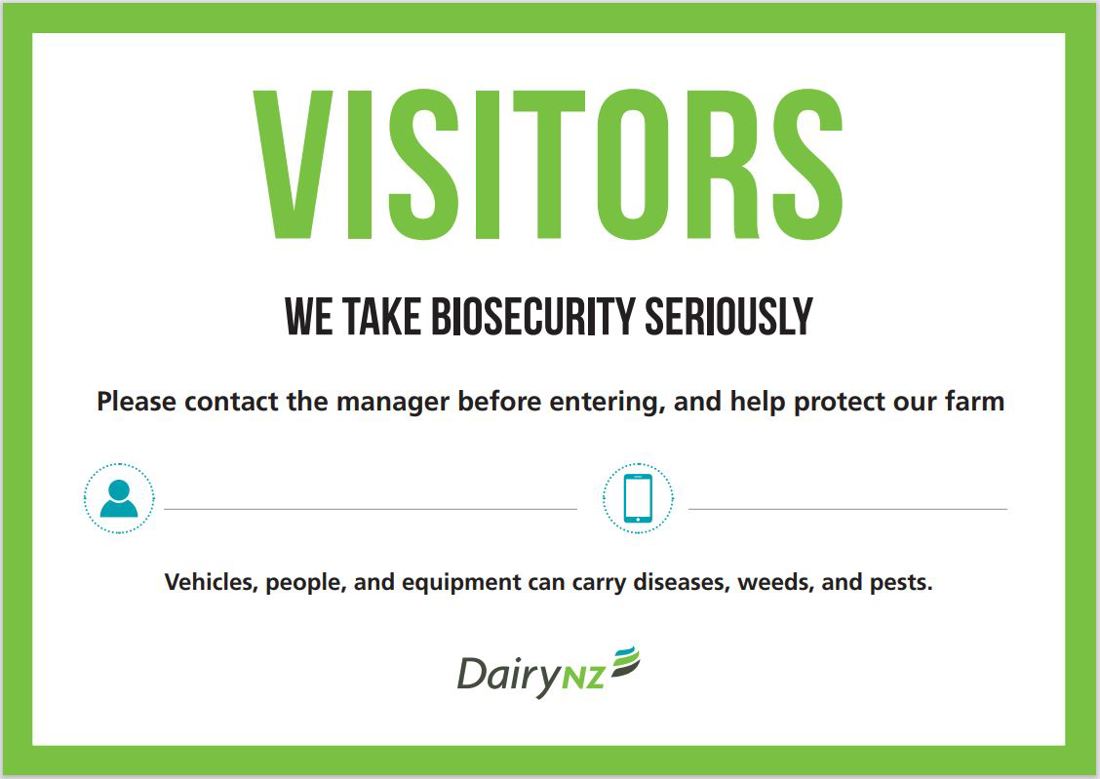 Biosecurity Visitor Sign Image